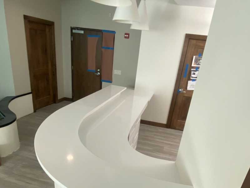 Ameuro Team Designs and Upgrades Reception Area in Florida!